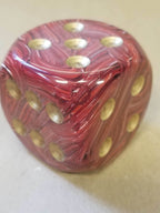 Factory Second 50mm d6 Dice by Chessex (Multiple Colors) - Purple black