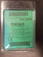 Chessex Translucent Green w/ White Mini Polyhedral 7-die Set CHX 23055 OOP - 