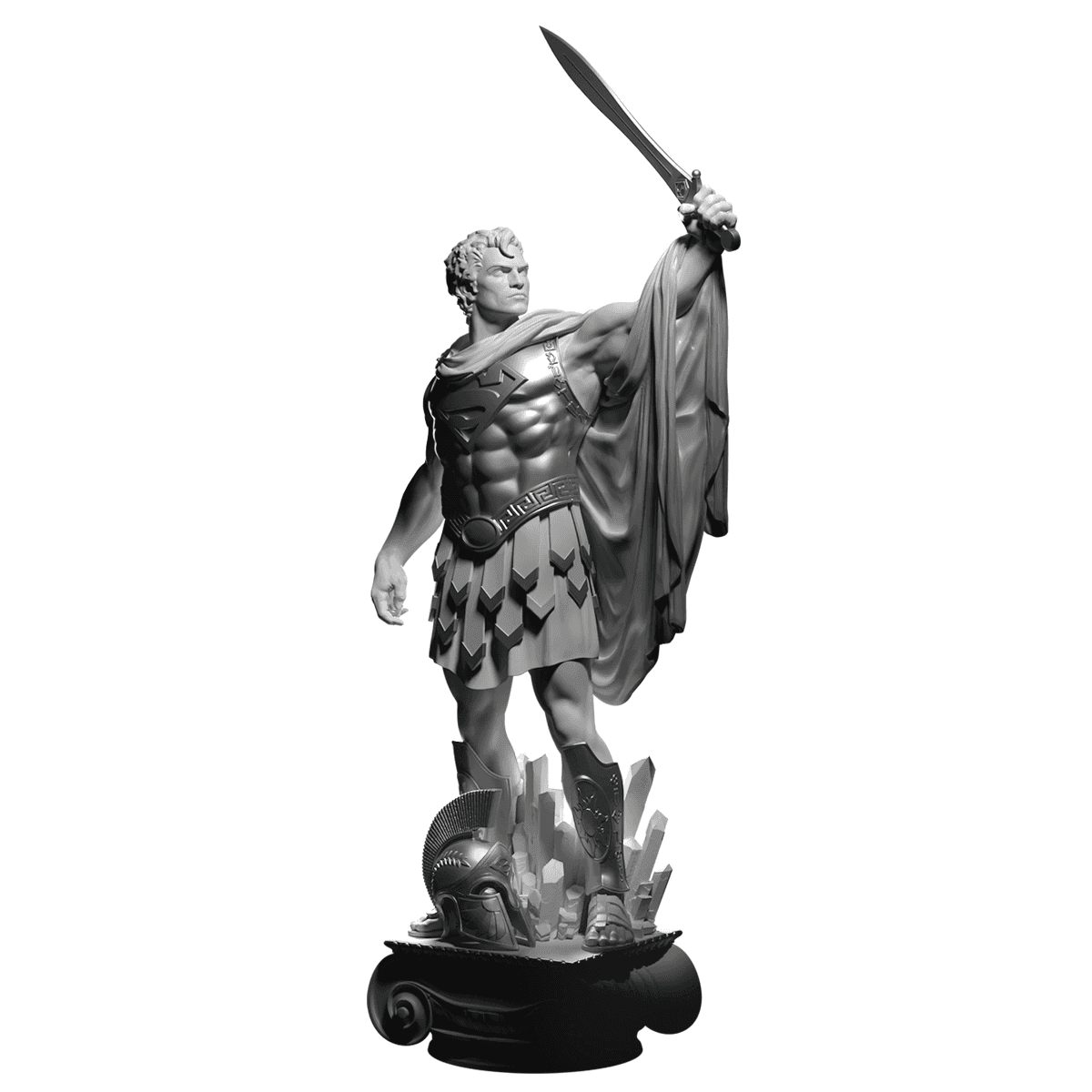 Superman: Prince of Krypton Statue — Silver Edition - 