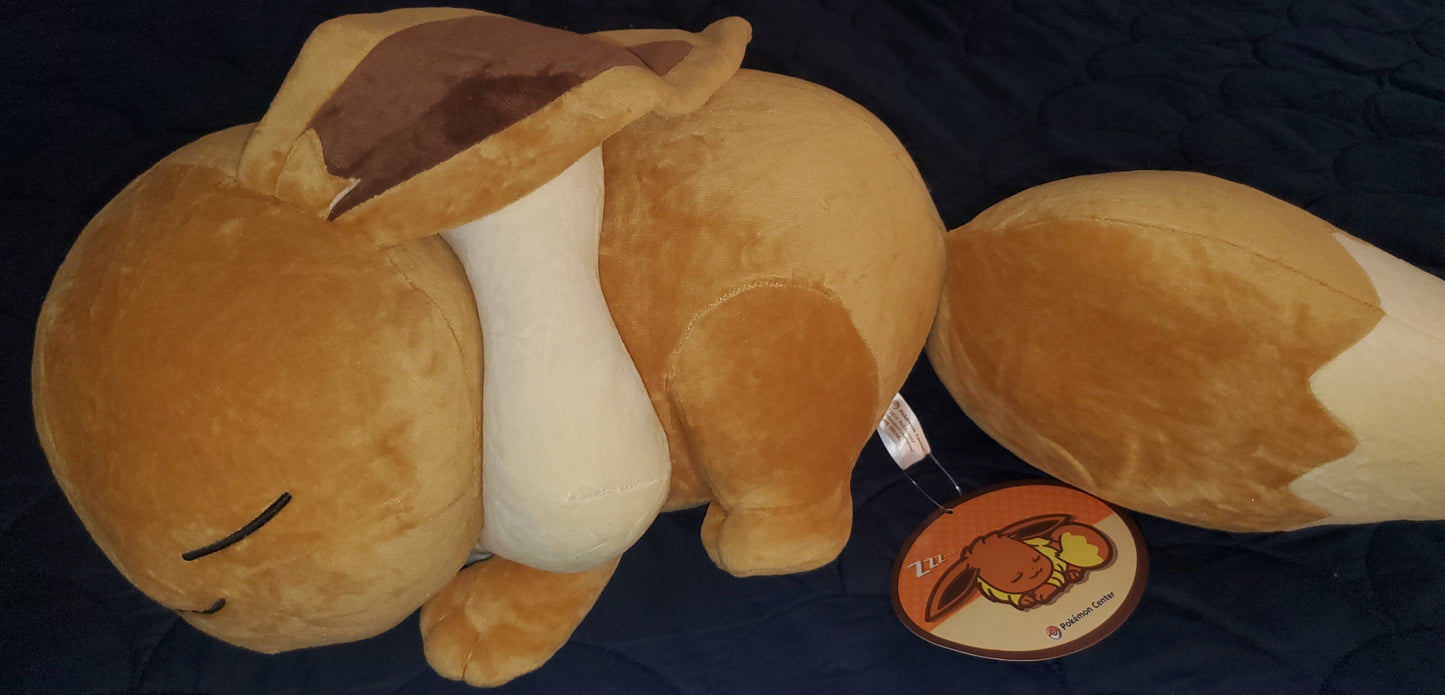 Pokemon Center Eevee Sleeper Plush Eeveelutions Plush Rare Authentic