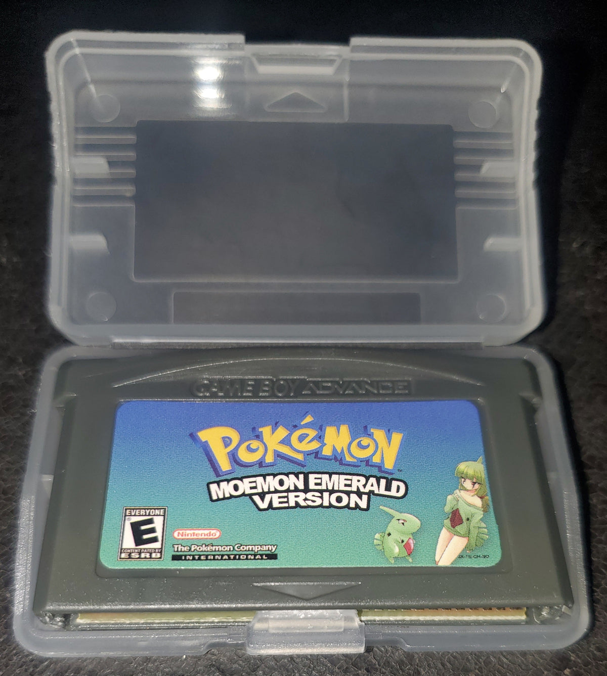 Pokemon Moemon Emerald GBA ROM Hack Video Game Custom Gameboy Advance