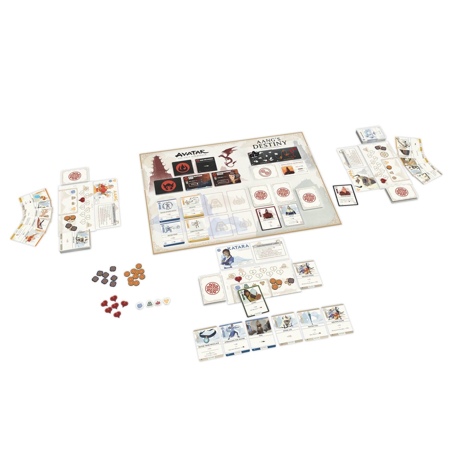 Avatar The Last Airbender: Aang's Destiny A Cooperative Deck-Building Game - 