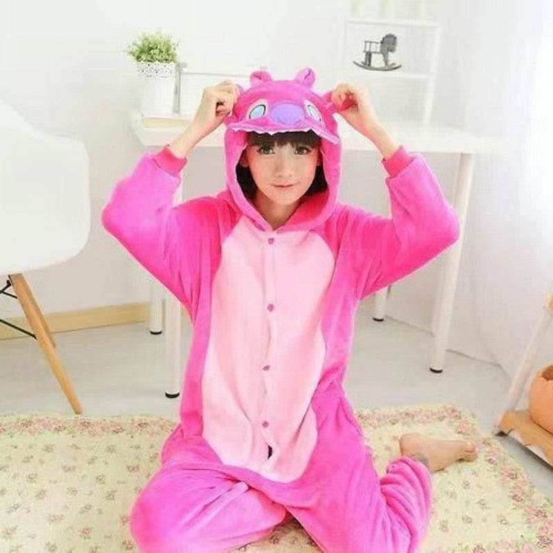 Adults Onesie Zip Up Animal Pajamas One Piece Sleepwear - Blue History / S