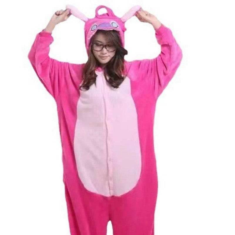 Adults Onesie Zip Up Animal Pajamas One Piece Sleepwear - Blue History / S