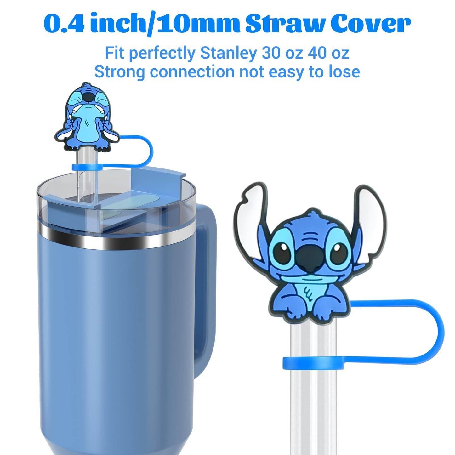 Cartoon Straw Toppers - Reusable Straw Covers with Fun Designs