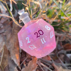 Individual Potion Bottle Alternative Shaped Functional TTRPG Handmade Resin D20 Gaming Dice