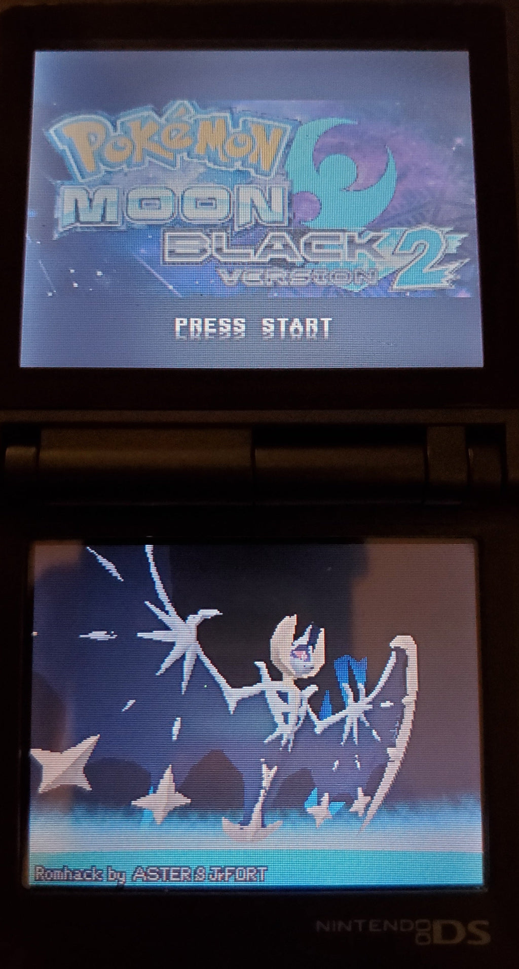 Pokemon Moon Black 2 NDS Video Game Nintendo DS with Box ROM Hack