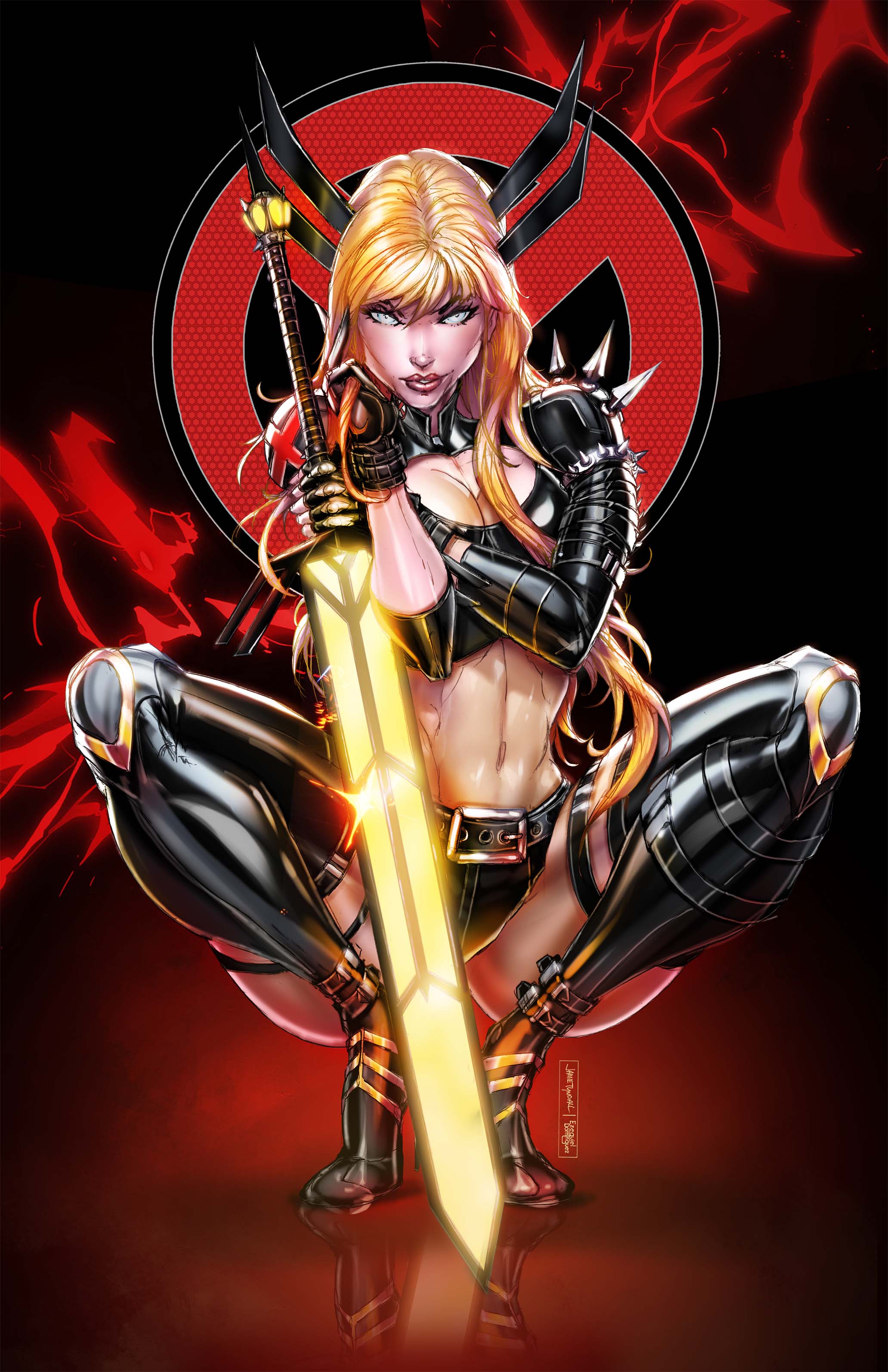 2025 Mutant Sorceress Red and Black Virgin Comic Cosplay Exclusive