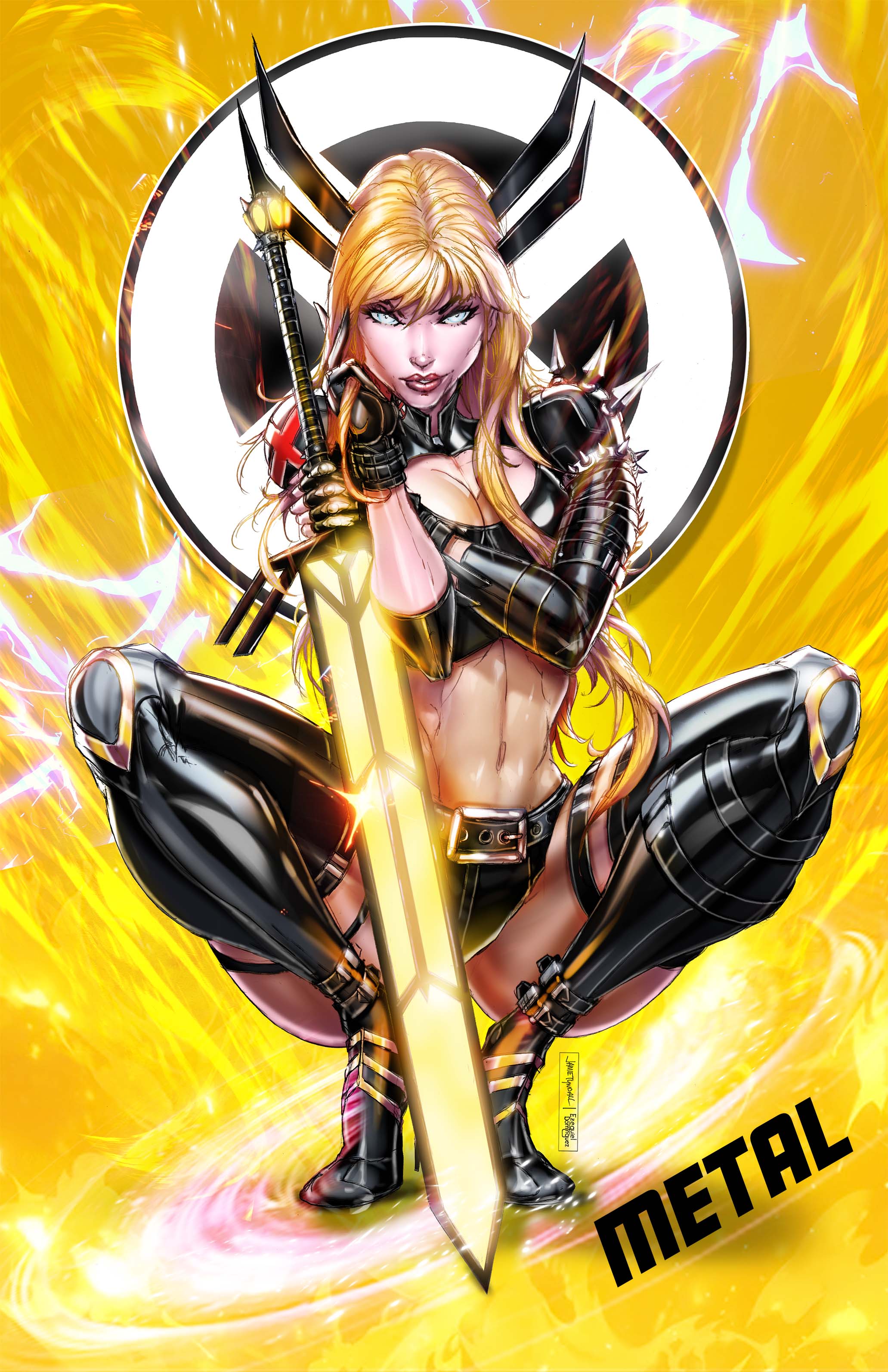 2025 Mutant Sorceress Yellow Metal Comic Cosplay Exclusive