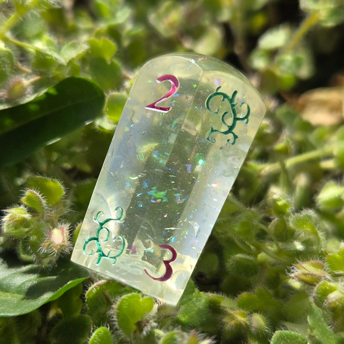 'Little Dice of Horrors' Handmade Resin Unique Alternative Shaped TTRPG D6 Gaming Dice with Hidden Surprise