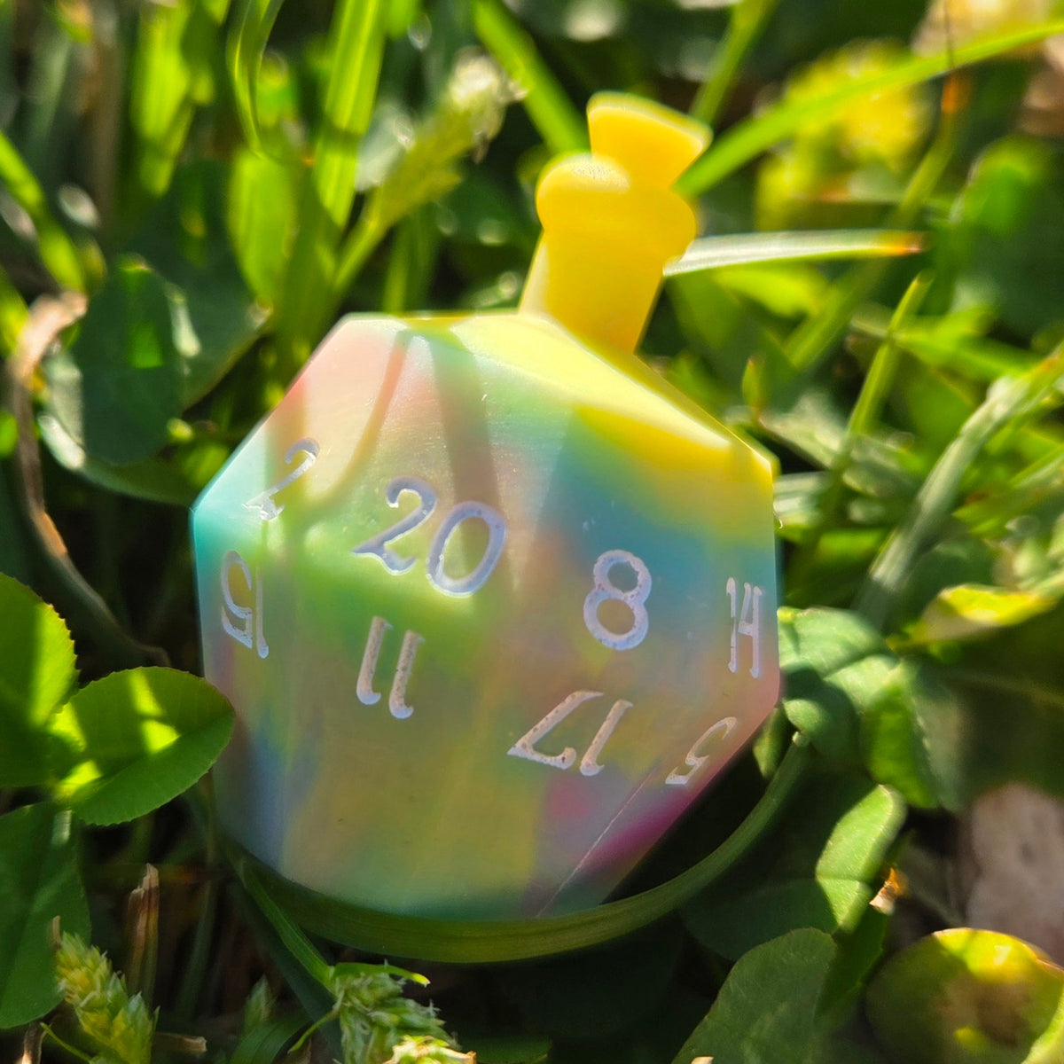 Individual Potion Bottle Alternative Shaped Functional TTRPG Handmade Resin D20 Gaming Dice Glow in the Dark