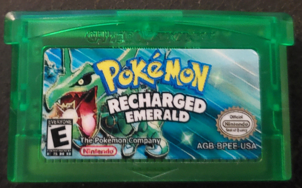 Pokemon Recharged Emerald GBA Pokemon ROM Hack Video Game Boy Advance