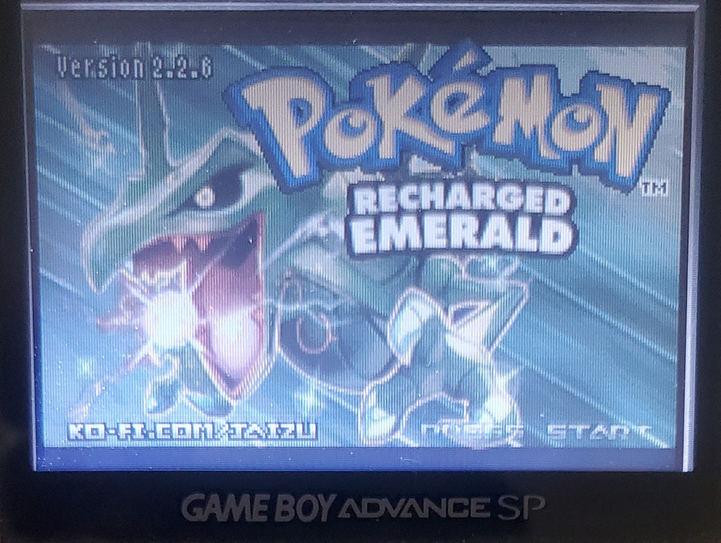 Pokemon Recharged Emerald GBA Pokemon ROM Hack Video Game Boy Advance
