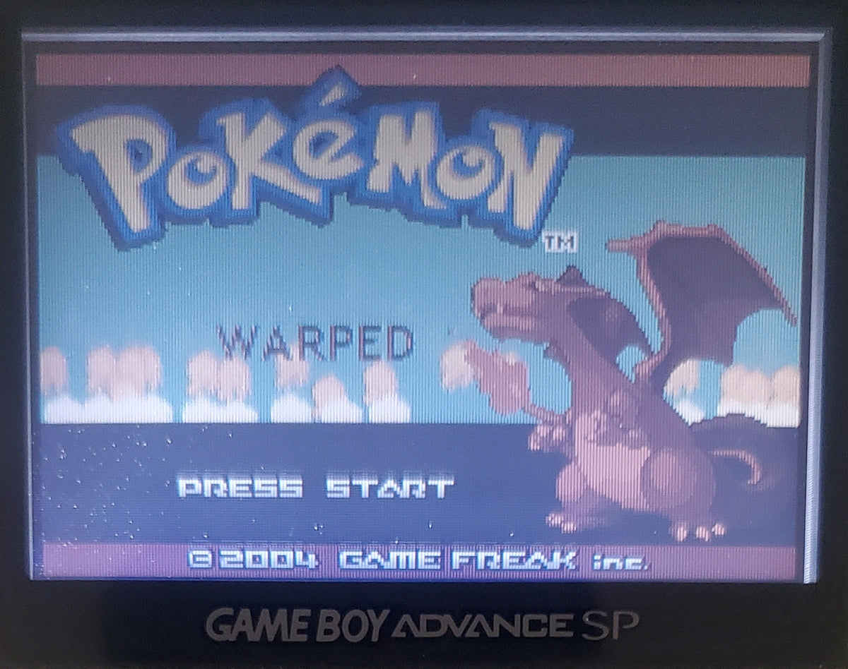 Pokemon Warped GBA Pokemon ROM Hack Video Game Boy Advance