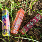 'Preserving History' Rainbow Colorshift Individual Handmade Resin Alternative Shaped Pipped Bar D4 Gaming Dice