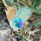 'Cone of Frost' Spell Specific Frosted Rainbow Handmade Resin Alternative Shaped D8 Individual TTRPG Gaming Dice