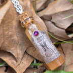 'Fortune Elixir' Individual Handmade Colorshifting Liquid Potion Bottle Necklaces with Swarovski Crystals