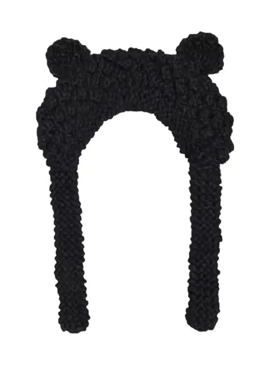 'Babe Bear' Knitting Ear Muff Winter Hat
