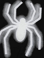 'Mini Spider' Punk Graphic  Spider Crop Top