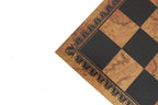 Chess Board - Faux Leather - Old Map Design - 