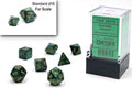 Scarab® Mini-Polyhedral Jade/gold 7-Die Set (Mini Poly Release 1) - 