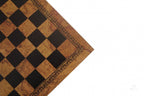 Chess Board - Faux Leather - Old Map Design - 