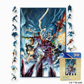 Justice League Superheroes Unite Wooden Jigsaw Puzzle - A4 + Wooden Gift Box