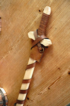 Sturdy Pinewood Sword With Handle Wrap and Belt/Sheath
