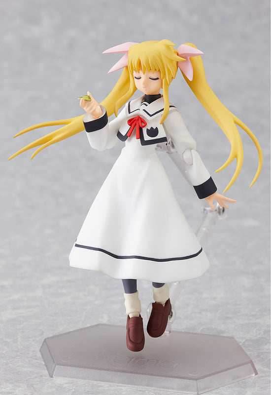 Magical Girl Lyrical Nanoha A's figma 062 Fate Testarossa: School Uniform ver. Figure (ふぃぐま ふぇいと・てすたろっさ せいふく ばーじょん) - 