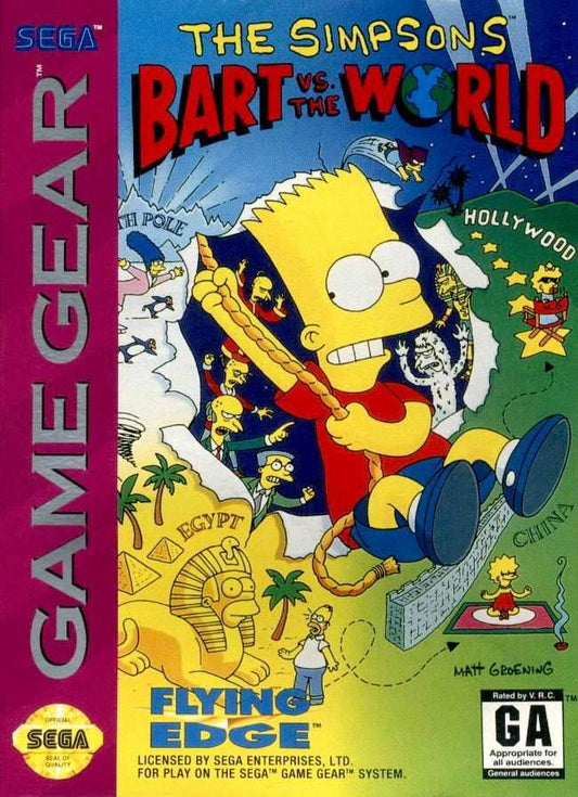 The Simpsons: Bart vs the World (Sega Game Gear) - Game Manual Only