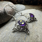 Annalise Gemstone Trinity Knot Earrings