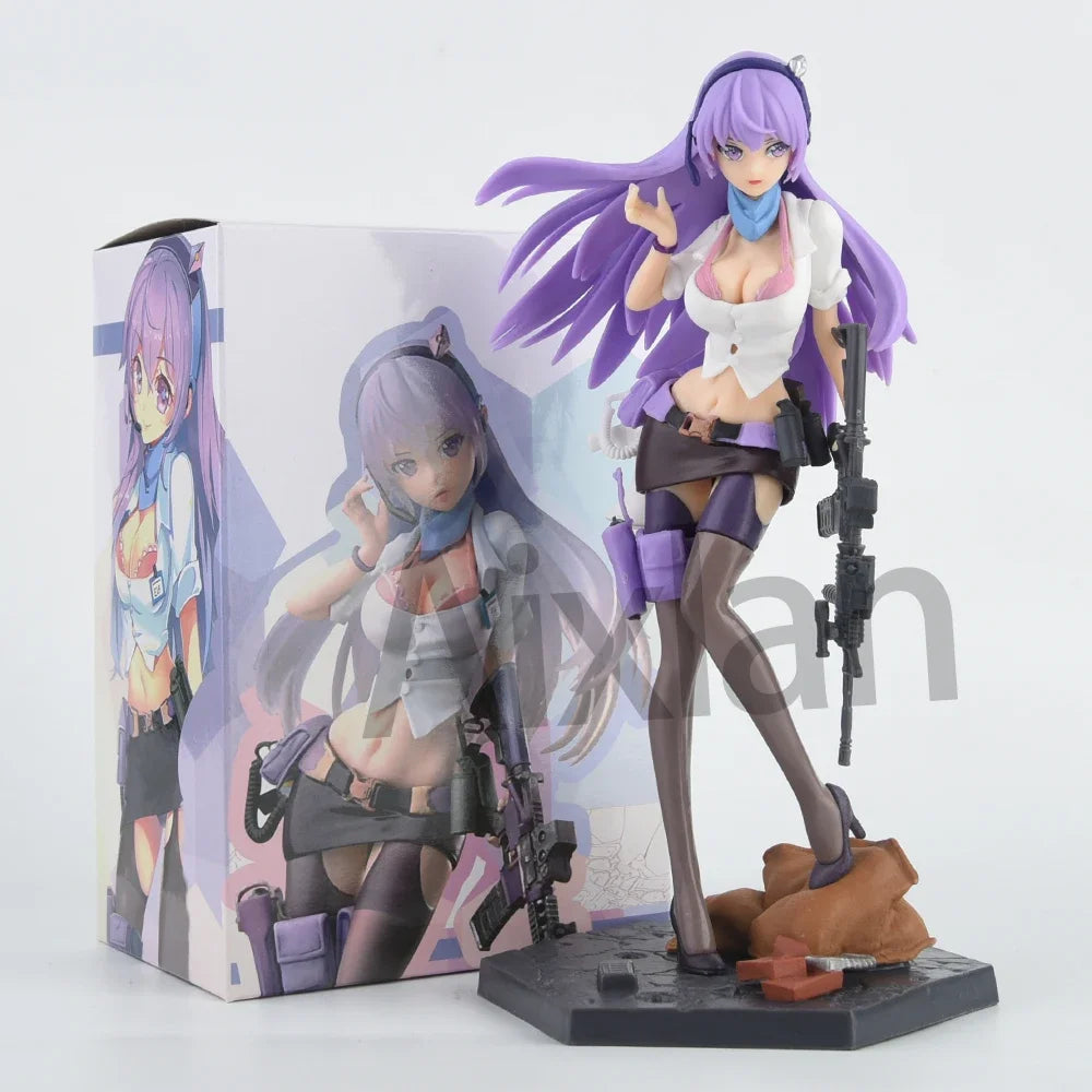 21cm Anime After-school Battlefield Figure All-Rounder ELF PVC Action Figure Sexy Gril Figurine Collectible Model Toys Kid Gift