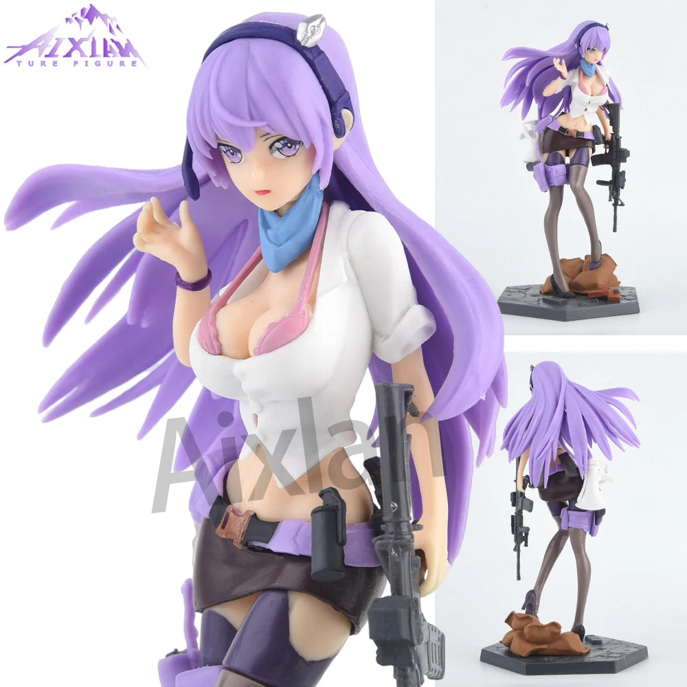 21cm Anime After-school Battlefield Figure All-Rounder ELF PVC Action Figure Sexy Gril Figurine Collectible Model Toys Kid Gift