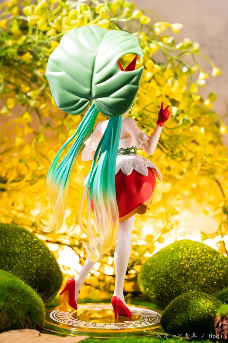 21cm Hatsune Miku Anime Figure Kawaii Thumbelina Vocaloid Wonderland PVC Action Figure Collection Model Doll Ornaments Toys Gift