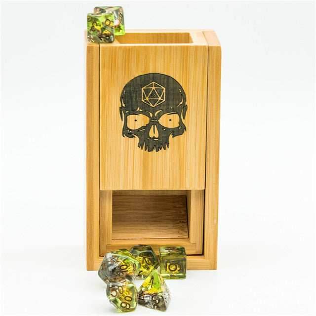 Bamboo Dice Tower Skull Dice Logo - 