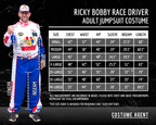 Ricky Bobby Driver Deluxe Jumpsuit and Hat Halloween Costume Cosplay