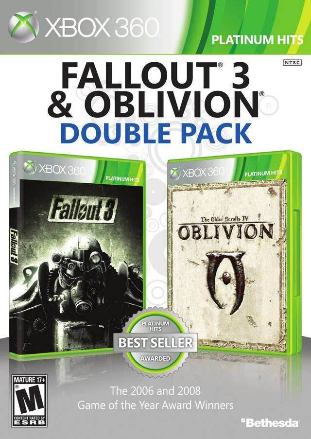 Fallout 3 & Oblivion Double Pack (Xbox 360) - Game Manual Only