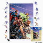 Justice League Hero Alliance Wooden Jigsaw Puzzle - A4 + Wooden Gift Box