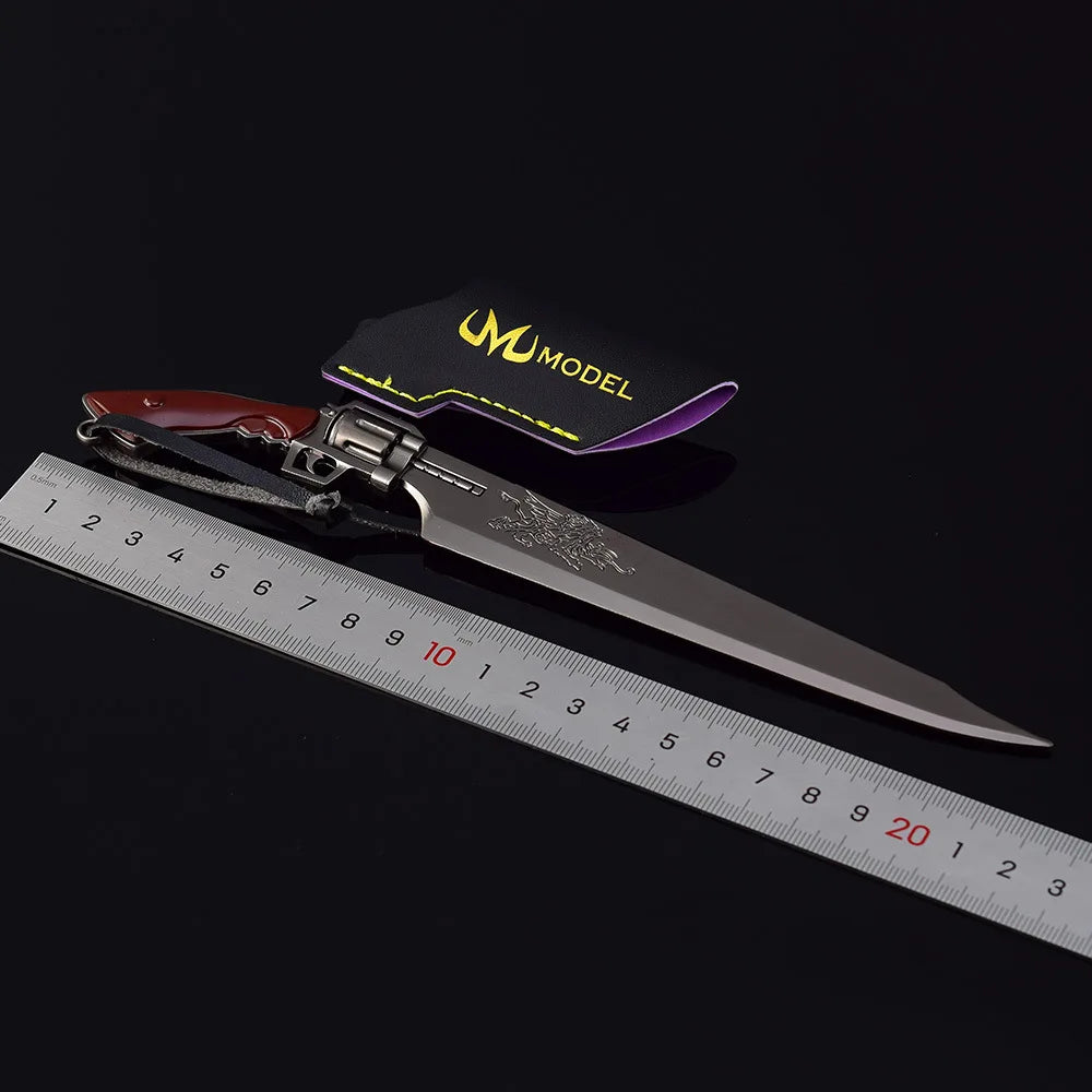 22cm Lion Heart Gunblade Squall Leonhart Final F&F VIII Game Merchandise Fantasy Metal Blade Weapons Model Decoration Collection