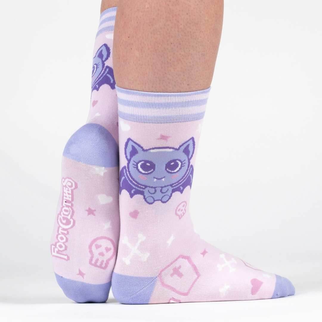 Widdle Bat Guy Crew Socks - 