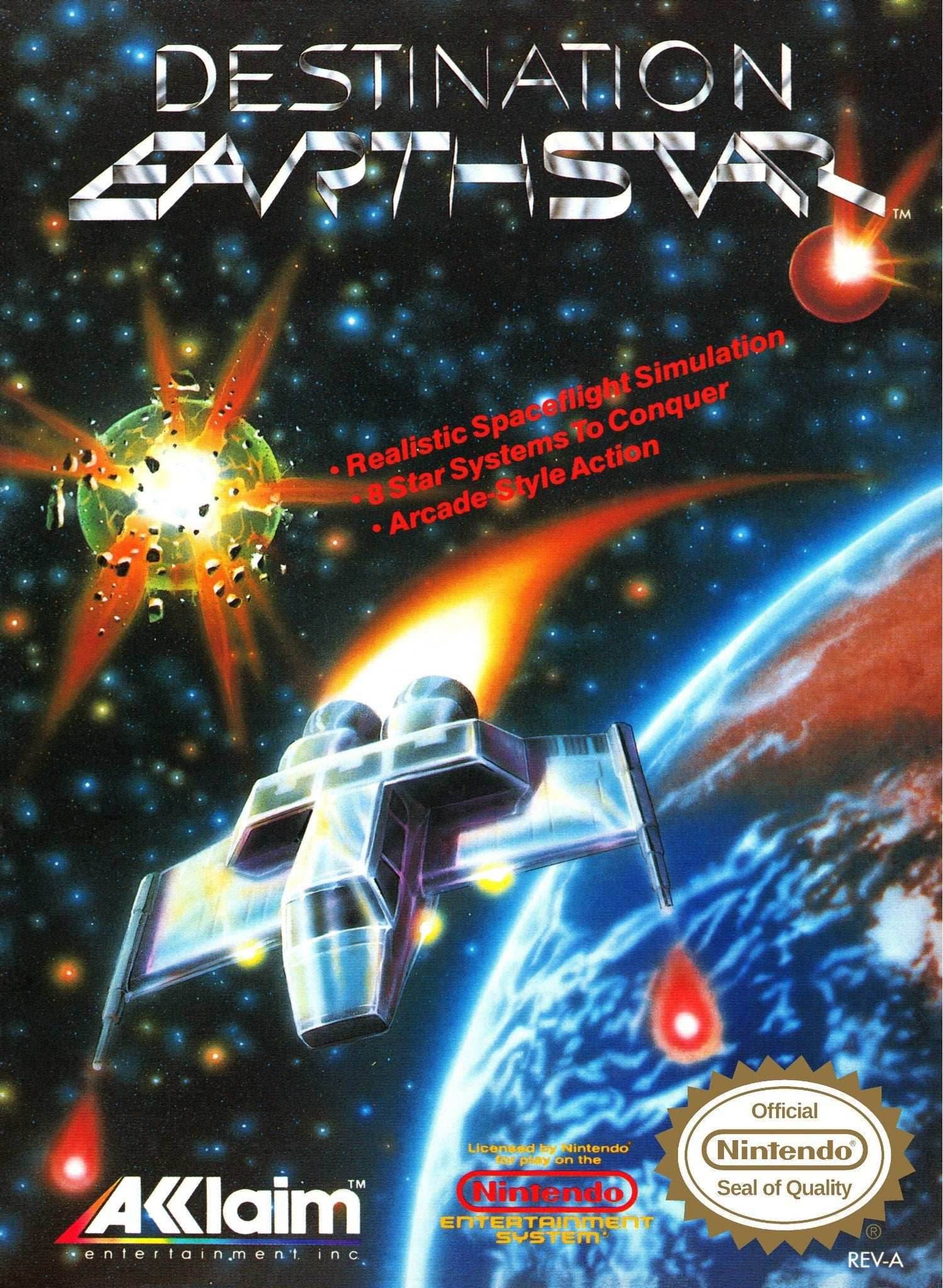 Destination Earthstar (Nintendo NES) - Game Manual Only