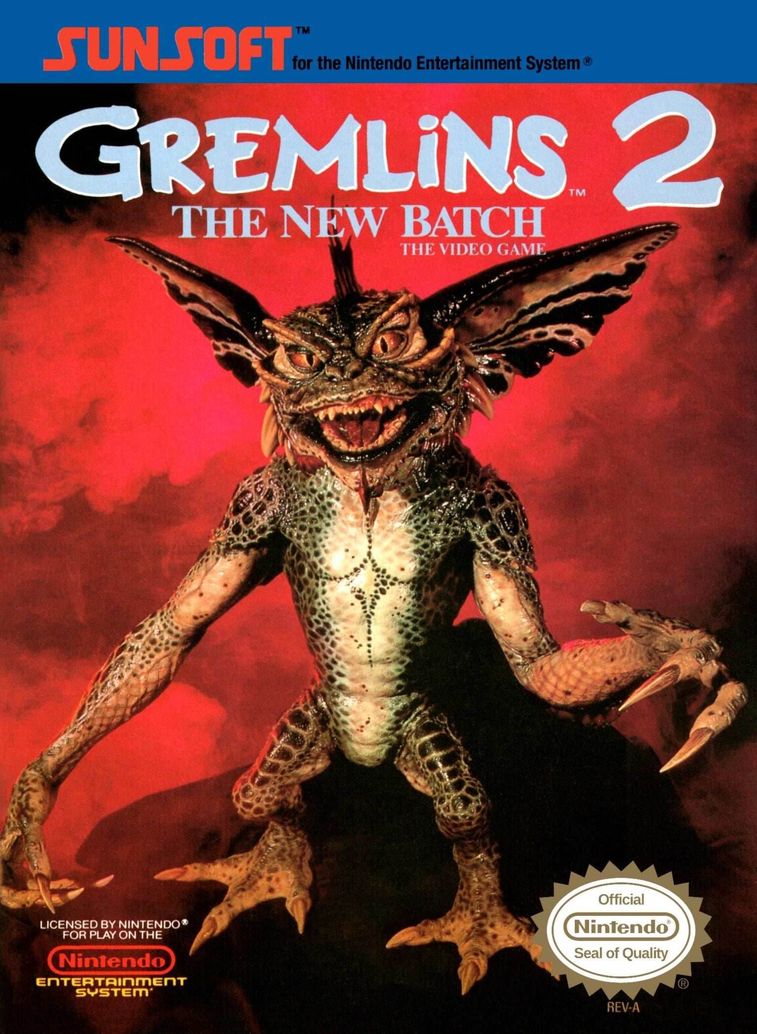 Gremlins 2 The New Batch (Nintendo NES) - Game Manual Only