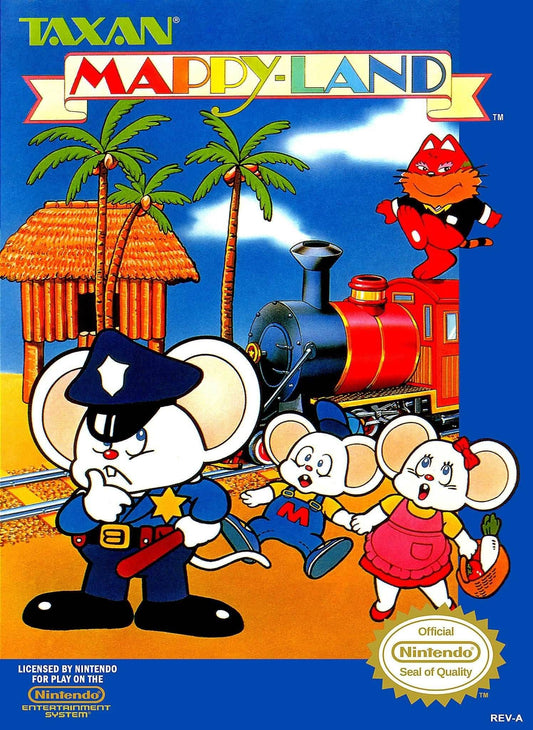 Mappy-Land (Nintendo NES) - Game Manual Only
