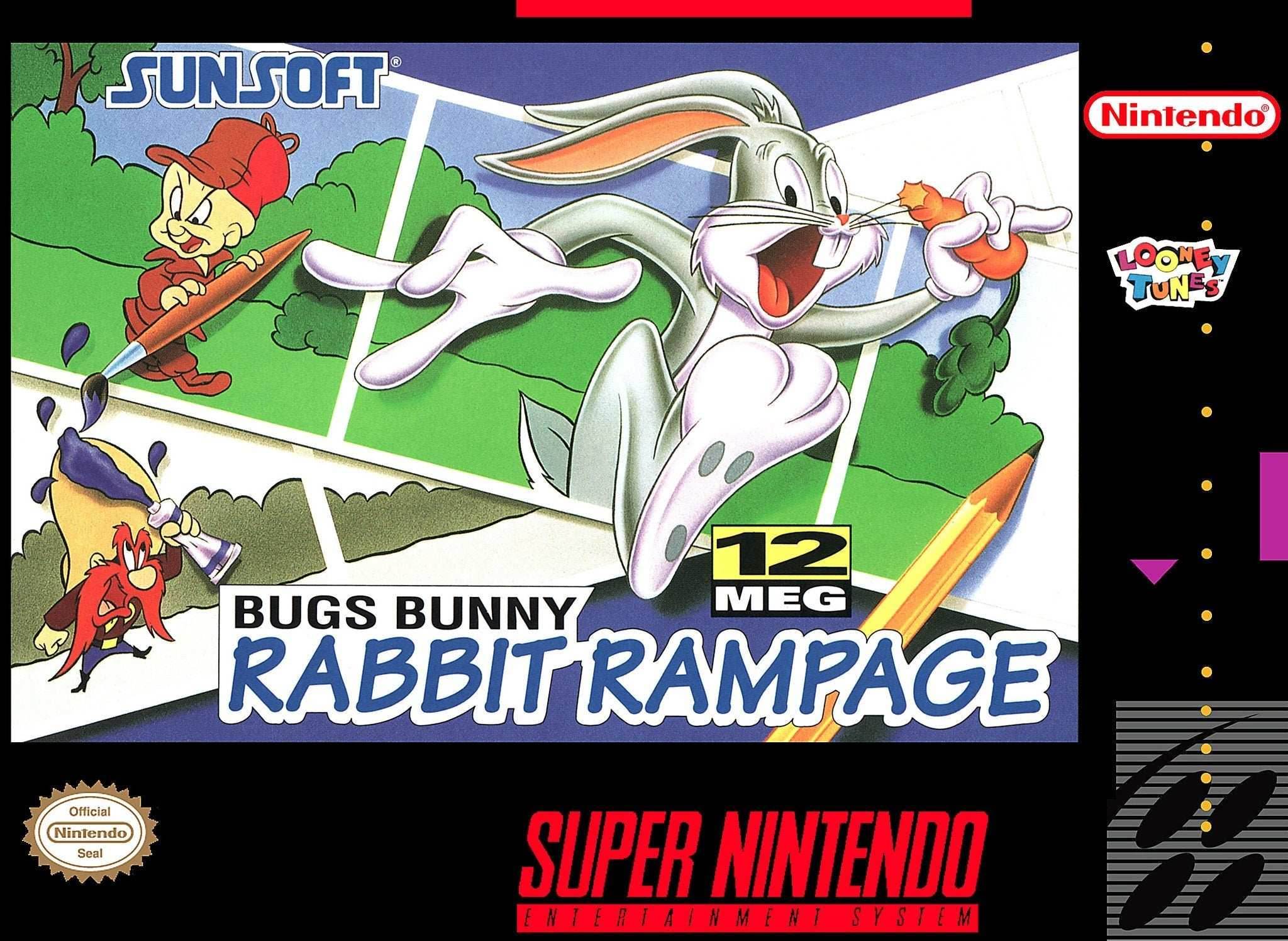 Bugs Bunny Rabbit Rampage (Super Nintendo) - Game Manual Only