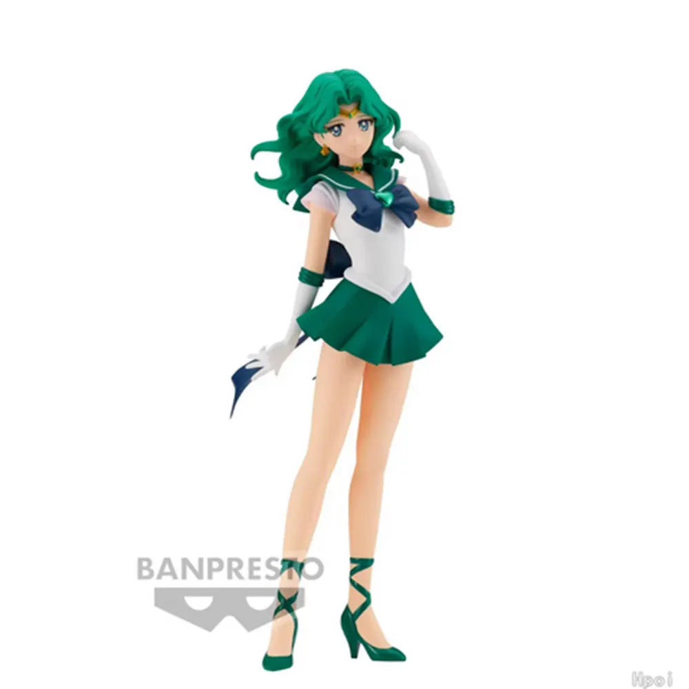 23CM Anime Sailor Moon Figure Pluto Moment‌ Tu Mengying Neptune Man‌ Haruka Tennou anime model toys Action figures Gift Doll PV