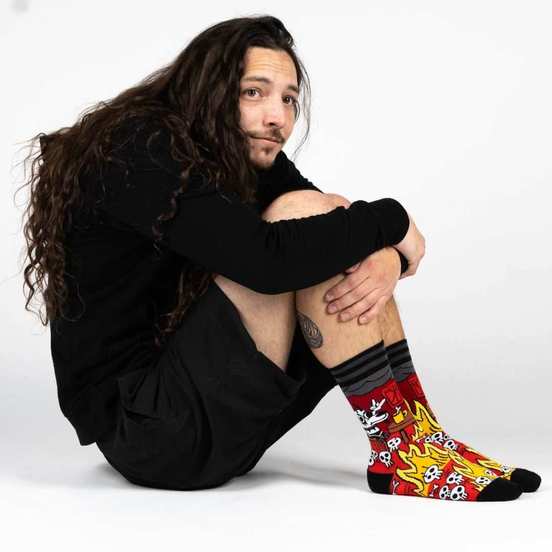Metal This is Fine Crew Sock Pack | 2 Designs - 