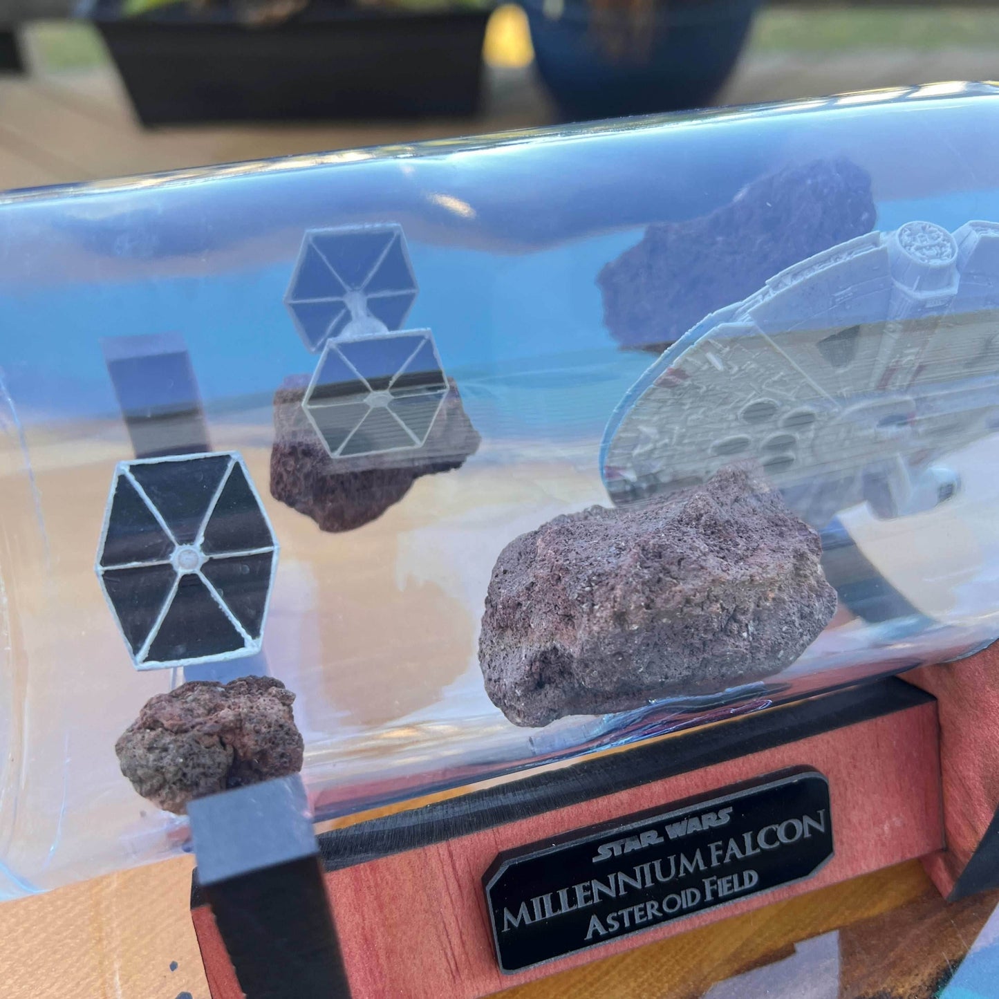Star Wars Millennium Falcon Asteroid Chase in a Bottle - 