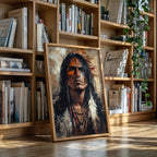 War Paint and Fire Tribal Portrait