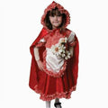 Girls Pretend Red Riding Hood Child Costume Dress-Up Set Large 12-14