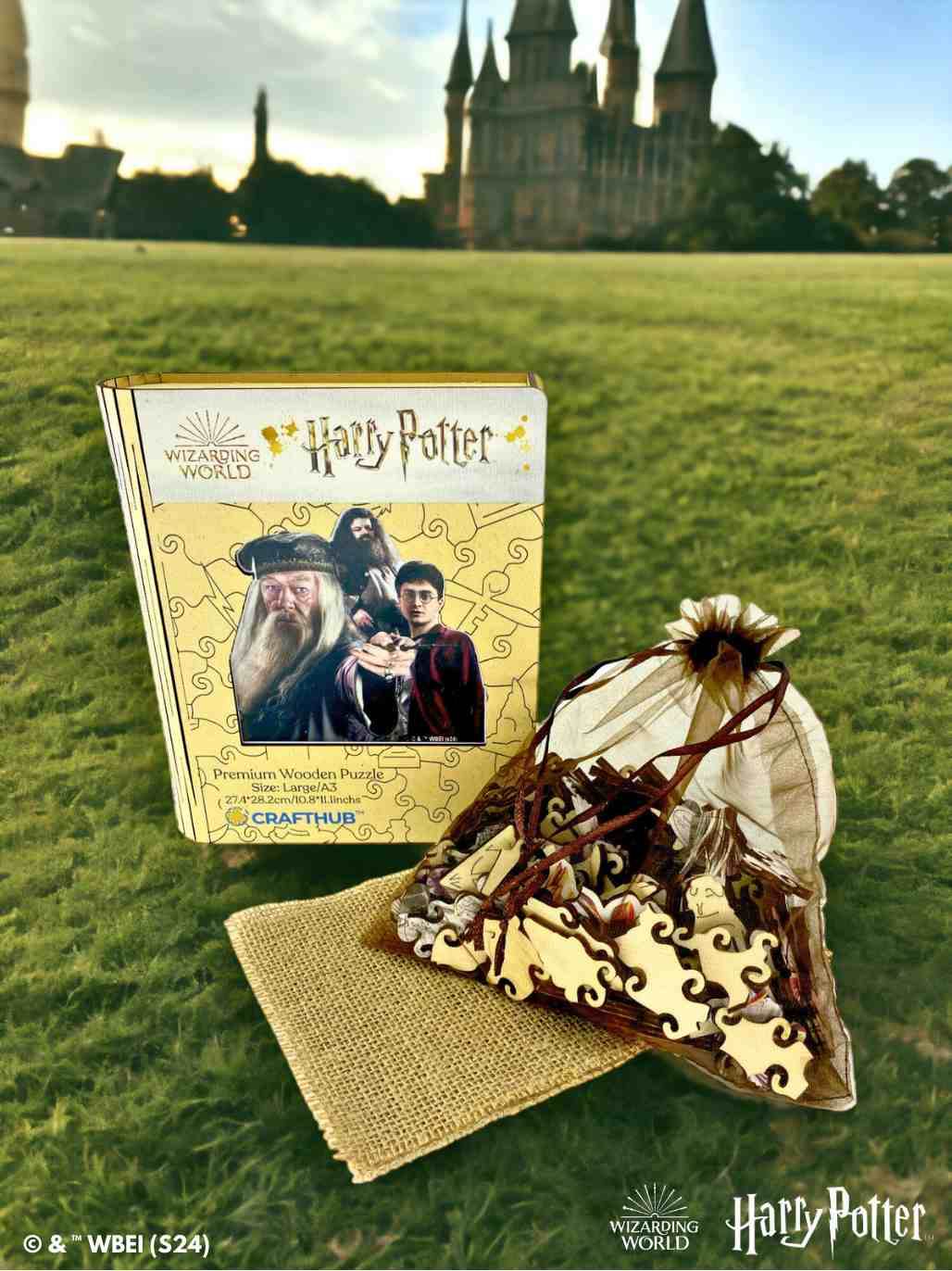 Harry Potter - The Magical Guardians Wooden Jigsaw Puzzle - A4 + Wooden Gift Box